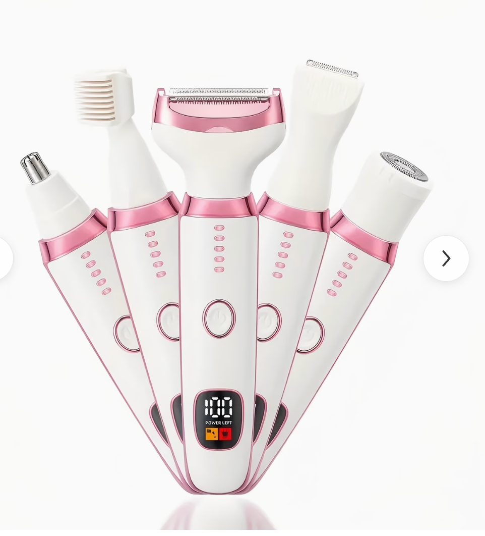 Depiladora 5 en 1 para Mujer Recargable | Afeitadora Facial y Corporal